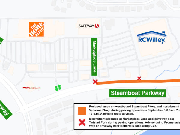 Paving Starts Tuesday for Steamboat Parkway Project