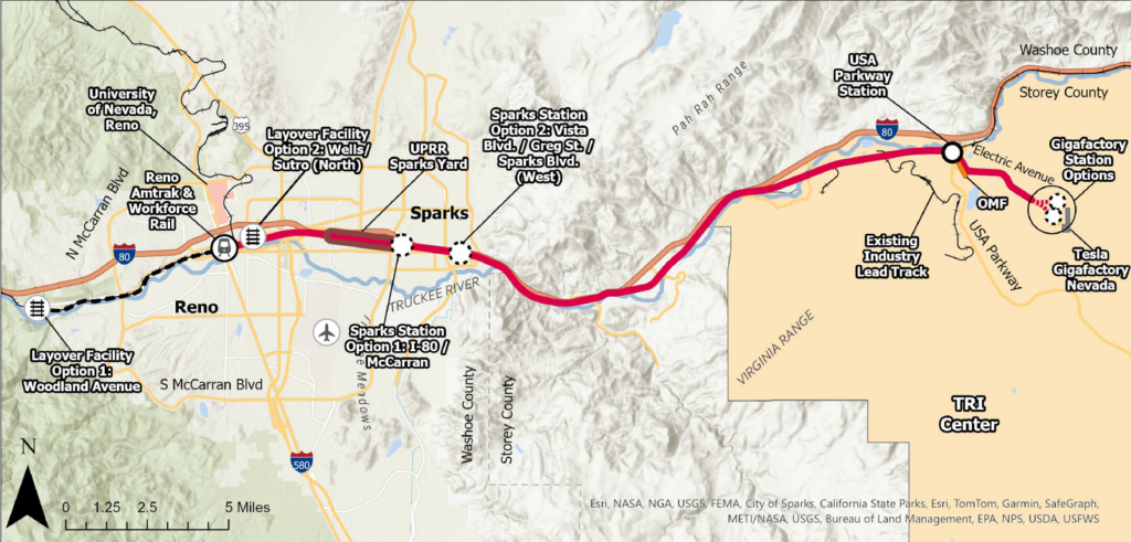 Workforce Rail Long-Term Alternative Map
